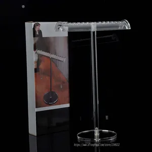 Модный прозрачный акриловый стеллаж для демонстрации ожерелья высотой 34 см полка для демонстрации ювелирных изделий стенд реквизит для демонстрации нескольких ожерелий
