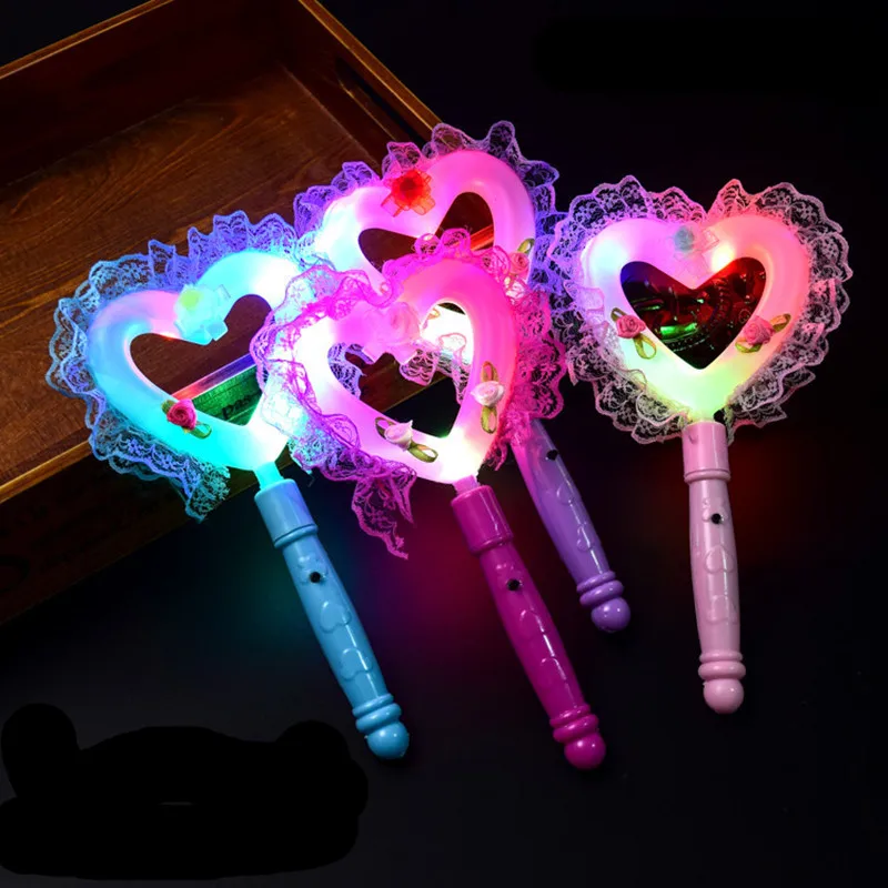 Светодиодный светящиеся палочки для маленьких девочек волшебная палочка дня