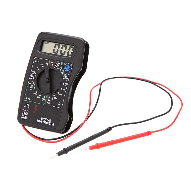 

1PCS DT-831B+ Black LCD digital multimeter with fuse voltage and current meter