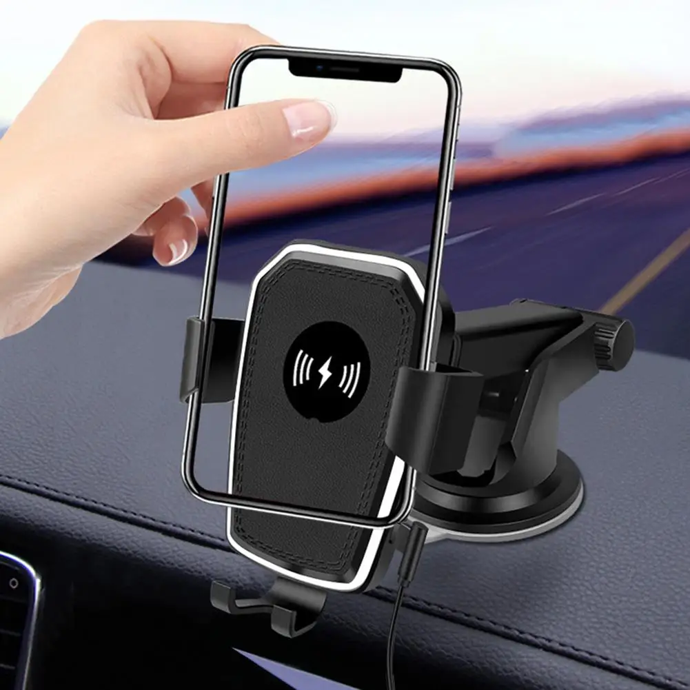 Держатель для телефона быстрая зарядка присоска интеллектуальное распознавание