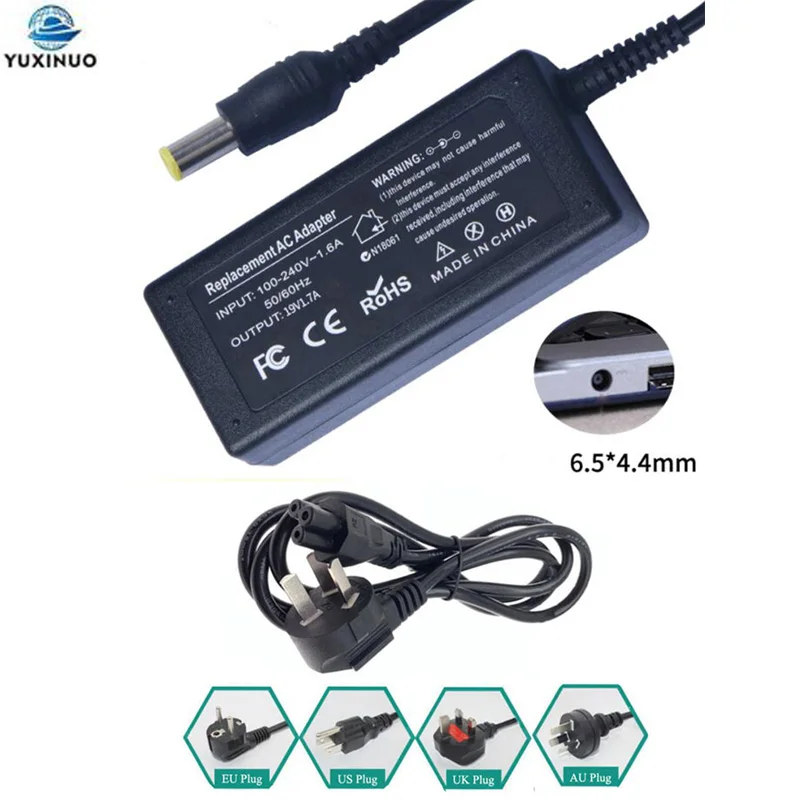 

19V 1.7A 32W 6.5*4.4mm AC Power Laptop Charger for LG 19032G ADS-40SG LCAP16A-A E1948S E2242C IPS277 Flatron Screen LCD Monitor