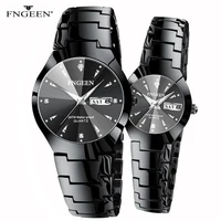 2022 luxury brand fngeen women watches men watch fashion steel wristwatch gift for couple watches for lovers relogio feminino