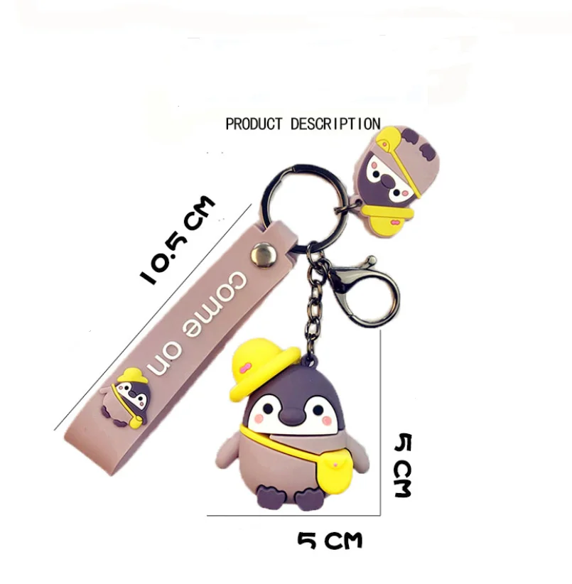 

Japan Positive Energy Penguin Car Keychain Female Cute Creative Practical Key Chain Small Gift Package Pendant Keyring