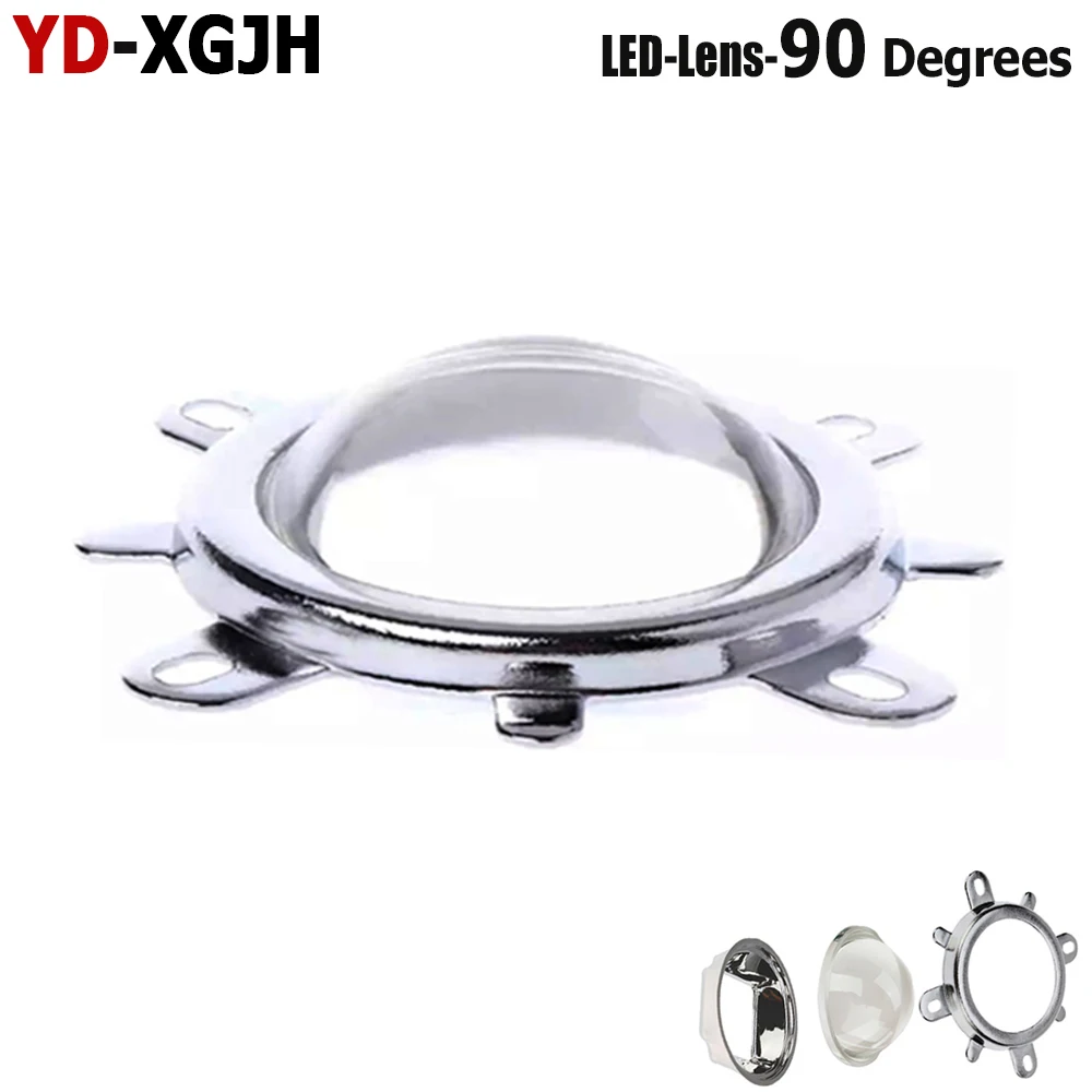 1 комплект Licht 44 мм Optische Glas Kondensator светодиодный Objektiv 60/90/120 Grad + Reflektor Kollimator Feste Halterung