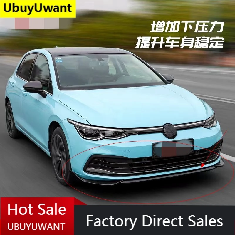 

Диффузор для переднего бампера UBUYUWANT, подходит для 2020 2021 VOLKSWAGEN MK8 GOLF 8, передний спойлер для губ, украшение для переднего бампера 3 шт./компл.
