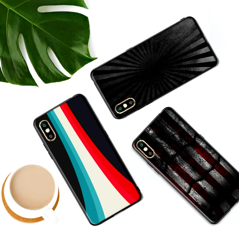 For Xiaomi Redmi 7A K20 pro 6 Note 5 8 Striped color element 7 4X 5A 16G 32G GO Pro case Cover | Мобильные телефоны и