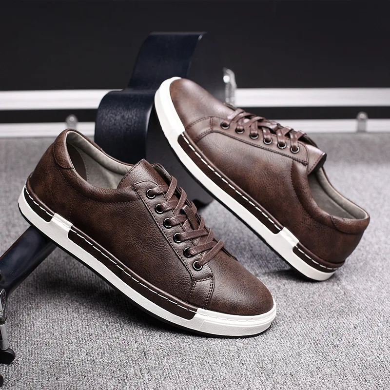 

New Men Casual Shoes Lac-up Men Shoes Lightweight Comfortable Breathable Walking Sneakers big size 39-48 Male Casual Shoes O6-12