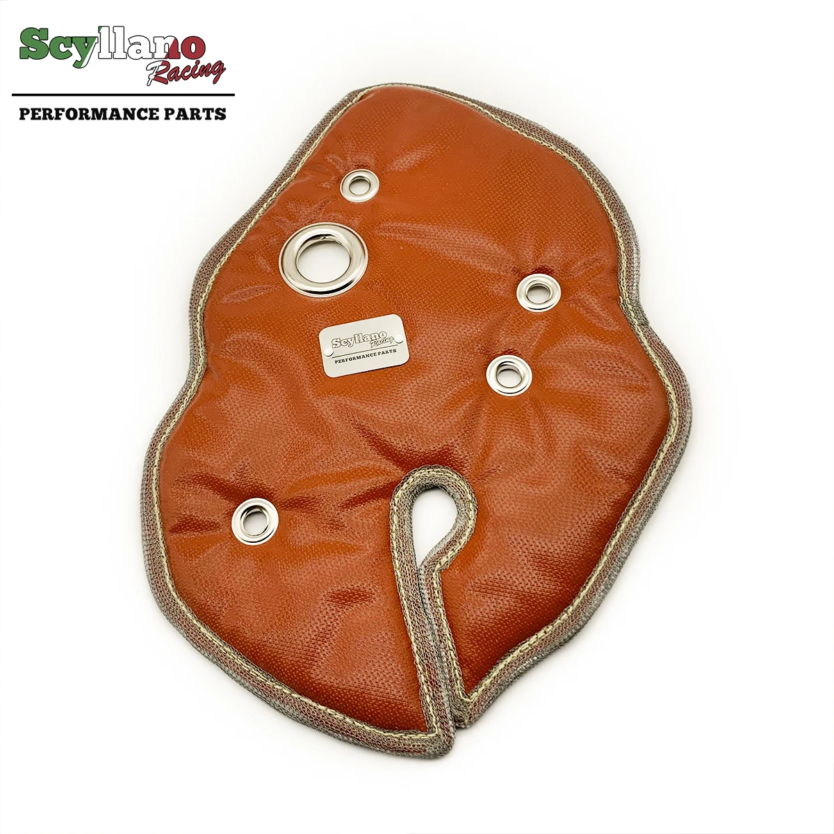 Базальтовое/серебристое/красное турбо покрывало из волокна для Fiat Abarth 124 Spider