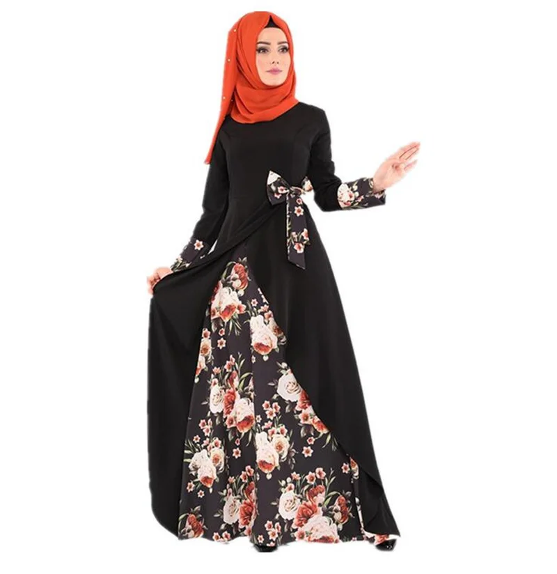 

Muslim Fashion Dubai Bow design Turkey for Muslim Dress Women Middle East Ramadan Arab Islamic Prayer Clothing Islamic Clothing