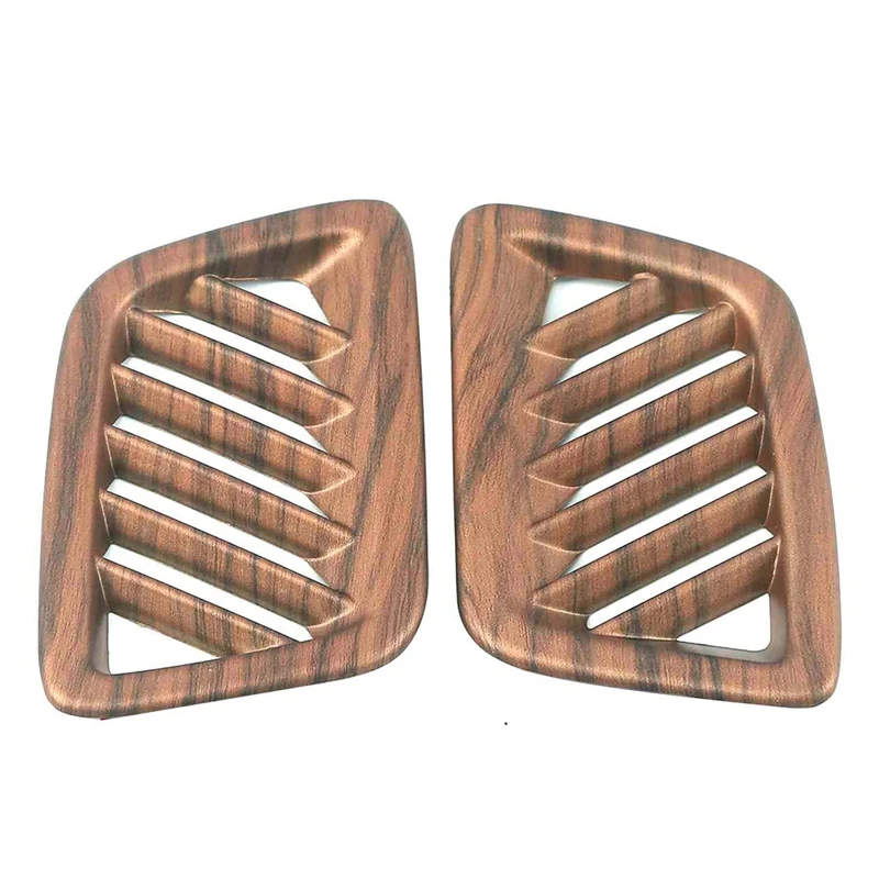 

For Honda CRV CR-V 2017 - 2021 Peach Wood Air Vent Trims Wind Outlet Instrument Panel Dial Dashboard Trim Cover Frame
