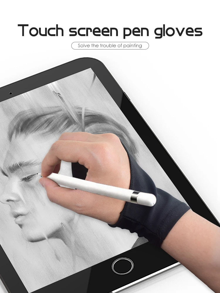 RETROMAX рисунок/живопись планшет перчатки для пальцев для iPad противообрастающие/сенсорный экран планшета перчатки для пальцев как для правой, так и для левой руки