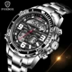 FOXBOX 2022 New Men Watch Dual Display Waterproof Wristwatch Fashion Sport Watches for Men Luminous Date Clock Relogio Masculino Other Image
