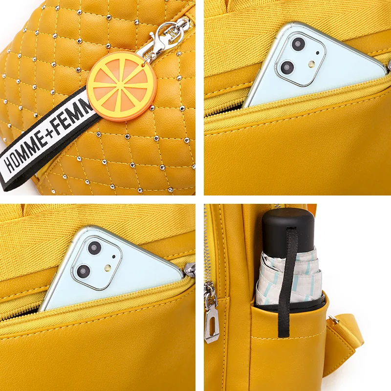 

2020 Women Leather Backpacks High Quality Female Vintage Backpack For Girls School Bag Travel Bagpack Ladies Sac A Dos Back Pack