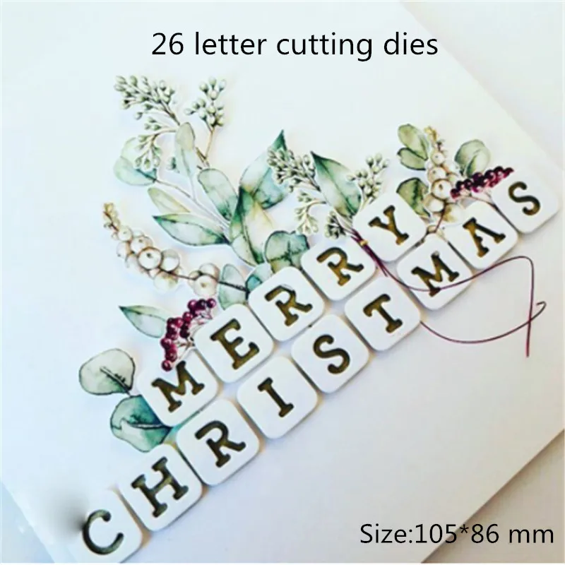 Маленькие квадратные буквы металлические Вырубные штампы для рукоделия альбом
