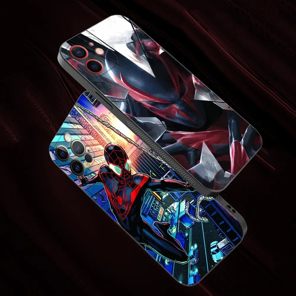 Чехол для телефона iPhone 13 12 11 Pro Max Mini XS XR X 7 8 Plus 6S 2020 черный чехол оболочка Чехлы Marvel