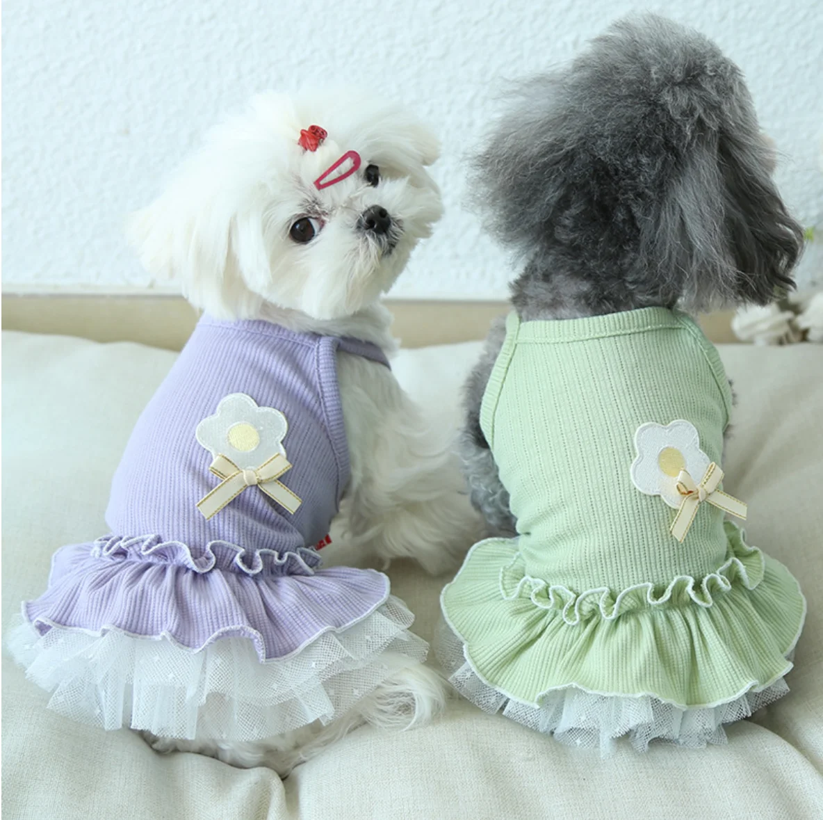 

Pet Puppy Costume Chinese Han Dynasty Vintage Style Dog Clothes Cat Dress