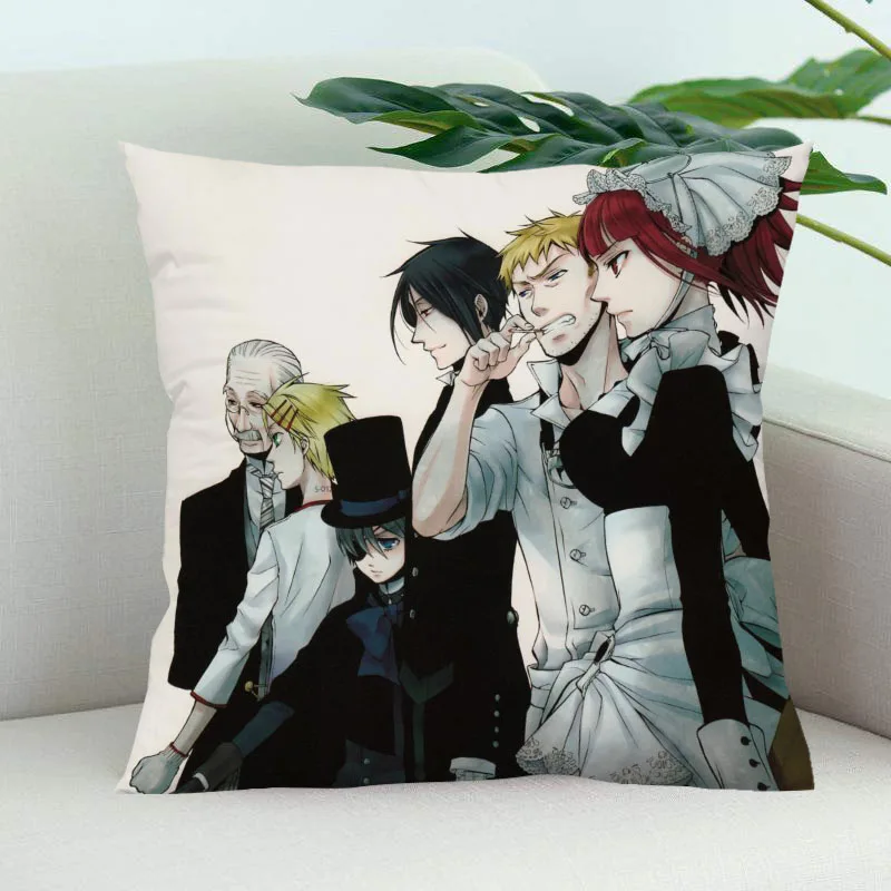 Ботинки в стиле аниме Темный дворецкий декоративная Свадебные наволочки