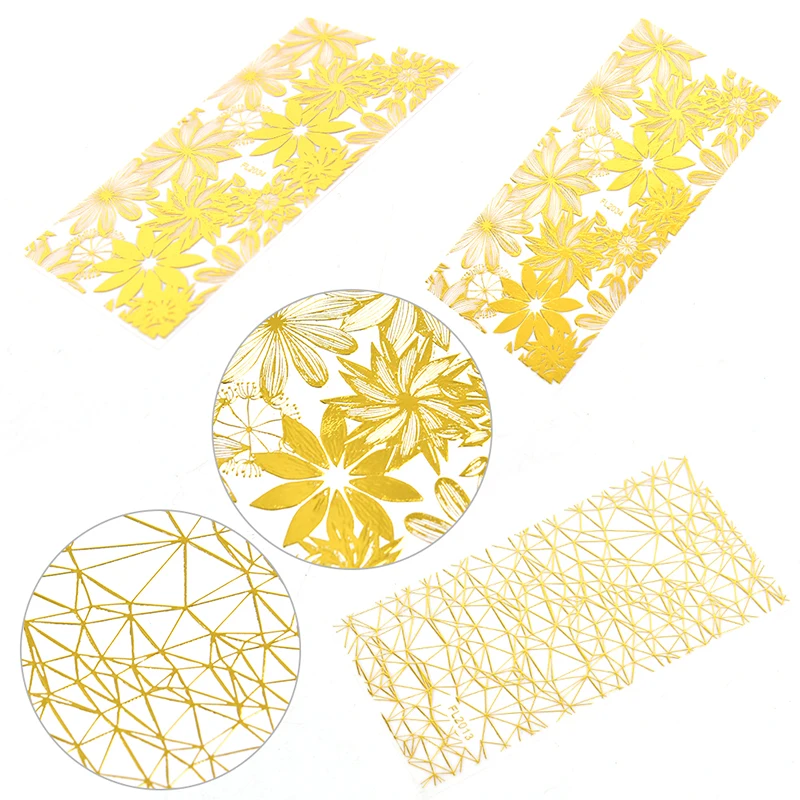 1 Pcs 3D Nail Stickers Gold Black Linear Sticker Transfer Adhesive Decoration Design | Красота и здоровье