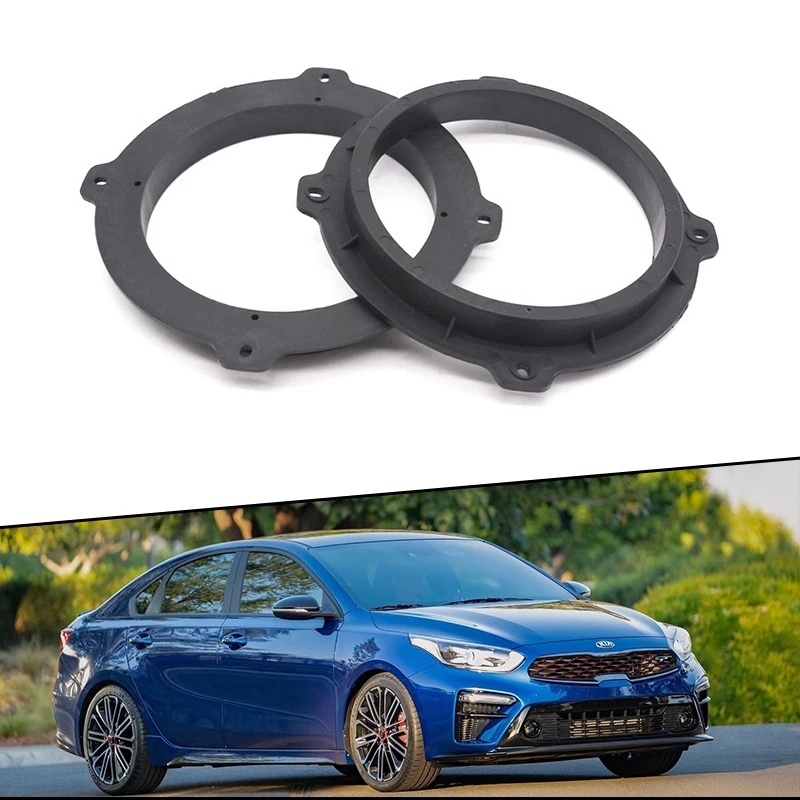 

2x 6.5 inch Universal Car Speaker Mat Adapter Plates Bracket Spacers Ring for Hyundai KIA Opel MG IX35 Forte K5 Sportage Malibu