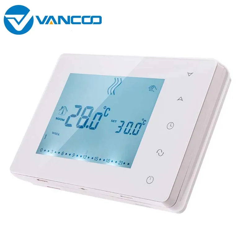 Беспроводной термостат VANCOO RF настенный газовый котел нагрев программируемый