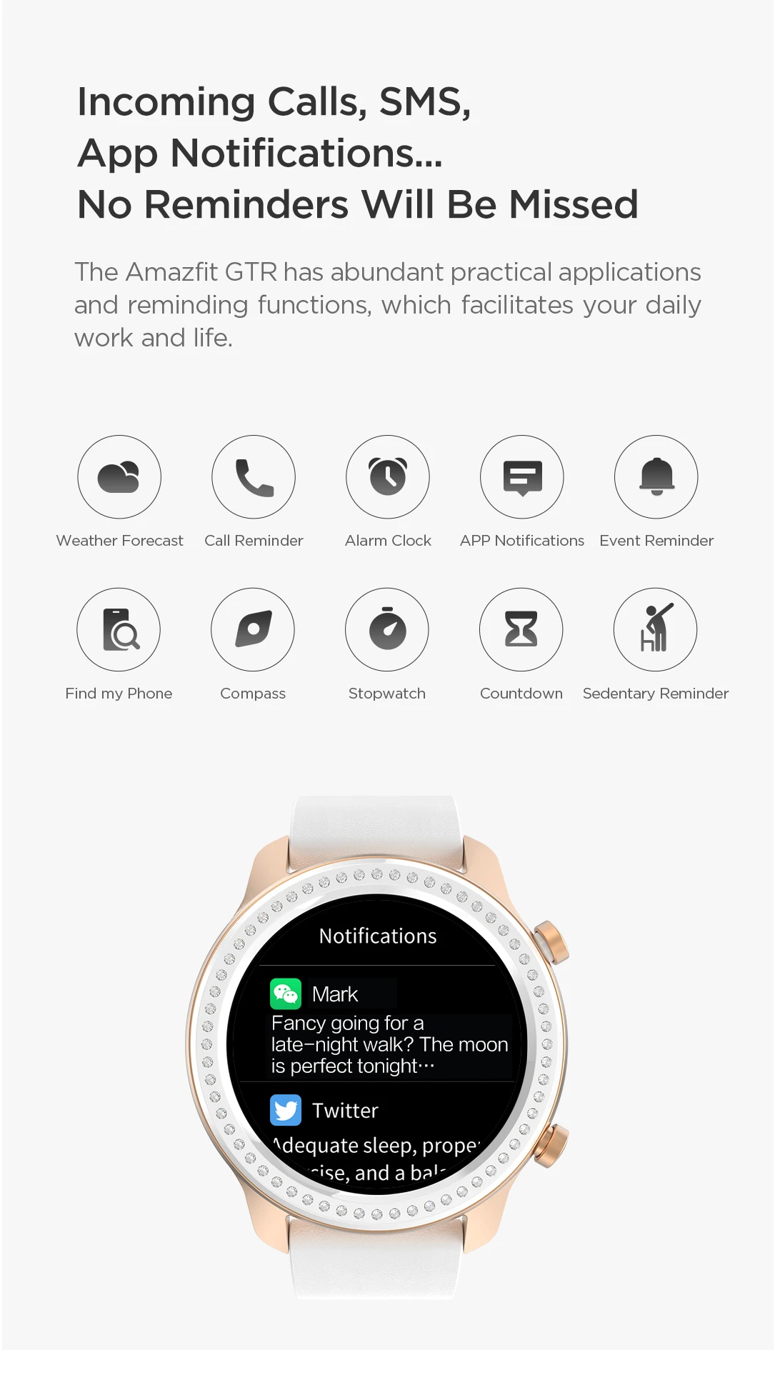 Глобальная версия Amazfit GTR 47 мм Смарт-часы с gps 5ATM Водонепроницаемость 24 дня Срок службы батареи 12 спортивный режим управление музыкой+ ремешок