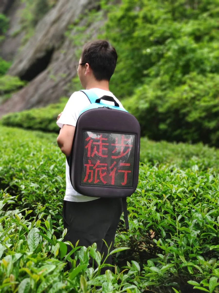 Светодиодный рекламный экранный рюкзак рекламные сумки светодиодный