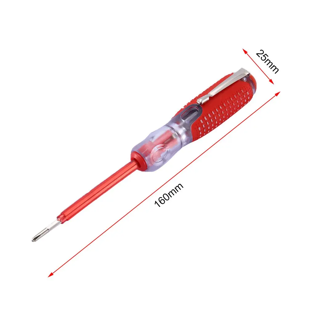 

100-500V Dual-use Test Pen Screwdriver Durable Insulation Electrician Home Tool Test Pencil Electric Tester Pen Tool