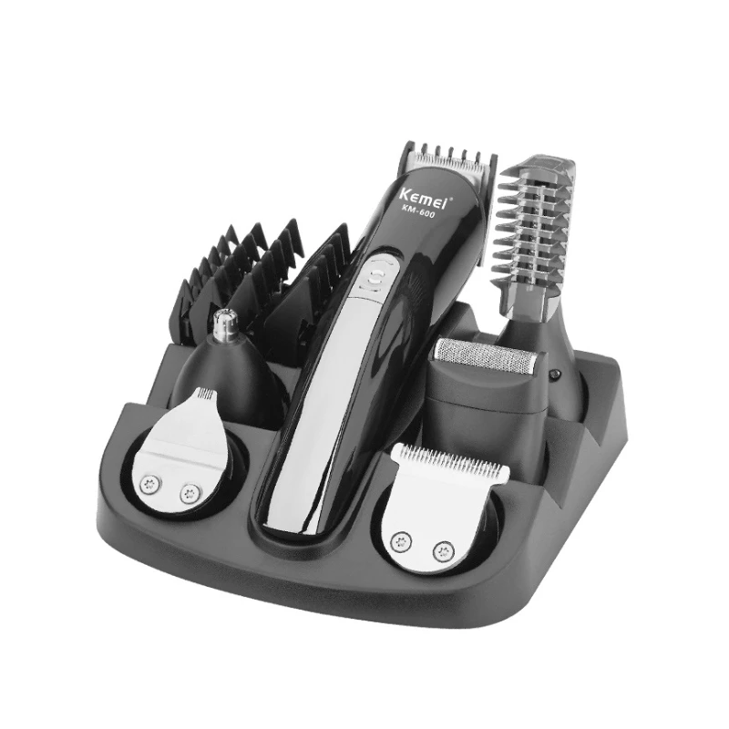 

Kemei KM-600 Best Cordless Home Multi-head Hair Clippers For Sale Electric Hair Trimmer Set Wholesale