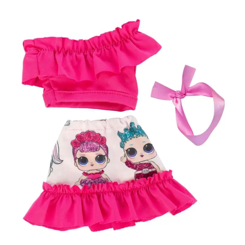 

The skirt of inclined shoulder fit American14.5" girl doll nancy doll Clothes baby gift