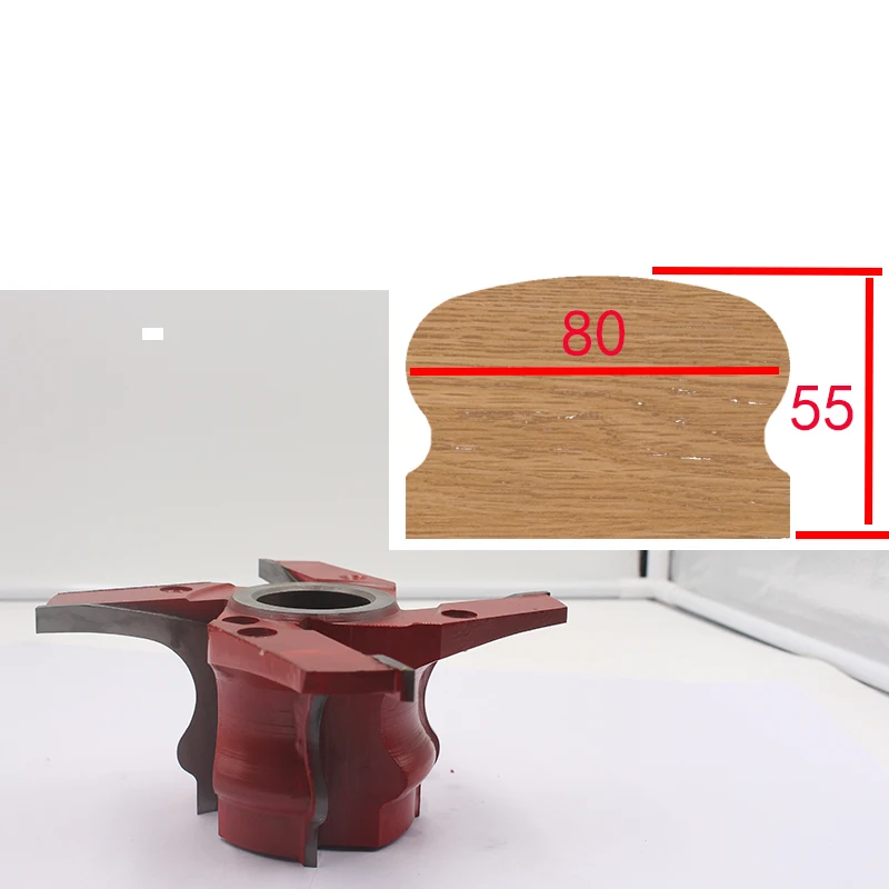 

LIVTER Carbide Wood Chipper Blades Tipped 4-Wing Stair Tread 9/16 R x 3-3/8 D x 1-1/2 CH x 1/2 & 3/4 Bore Shaper Cutter