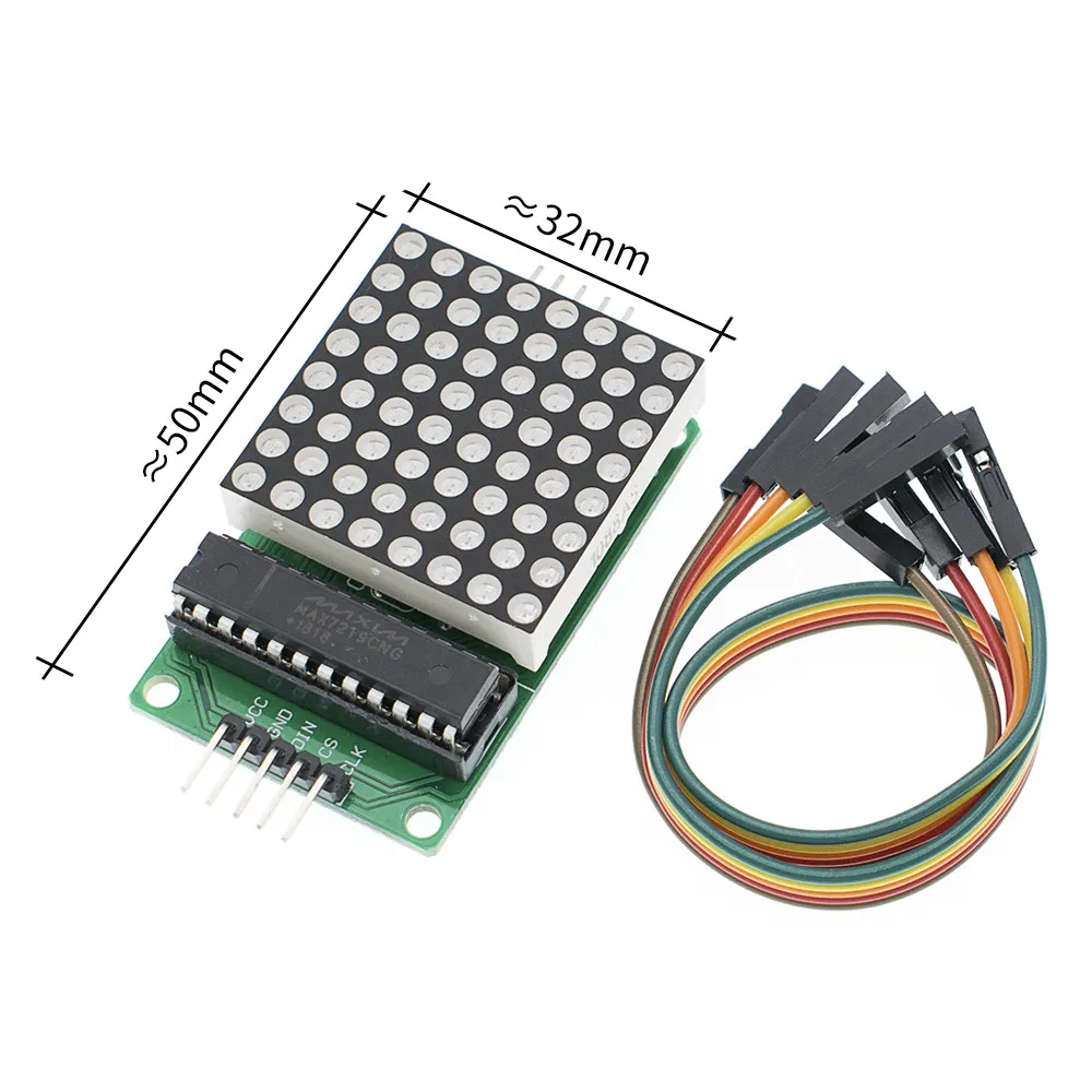 1 шт. Матричный Дисплей Модуль MAX7219 одночиповый модуль управления DIY kit