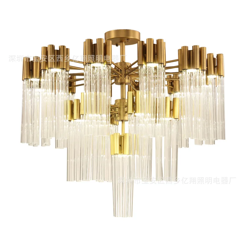 

Chandelier living room simple modern light luxury post-modern restaurant bedroom villa hotel engineering crystal lamps