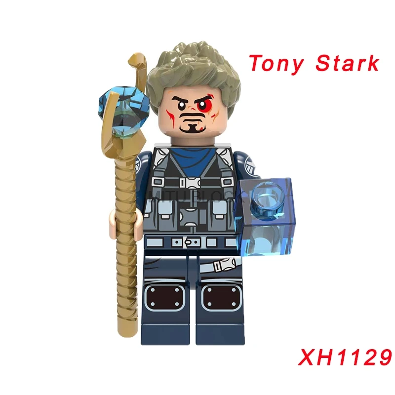 xh1129 Single Sale Avengers 4 End Game Space Suit With Micro Figures Tony Stark Thor Hawkeye For Children Toys Building Blocks - Цвет: xh1129