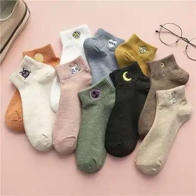 anime Sailor Moon Luna cosplay Women Socks lolita socks Sailor Moon Cute girl adult cotton Socks accessories sailor moon socks