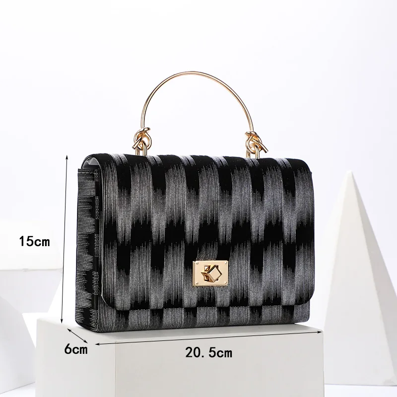 Women Casual Travel Handbag Female Fashion Gradient PU leather Shoulder Bag Ladies banquet Prom party bag Wedding Evening bag