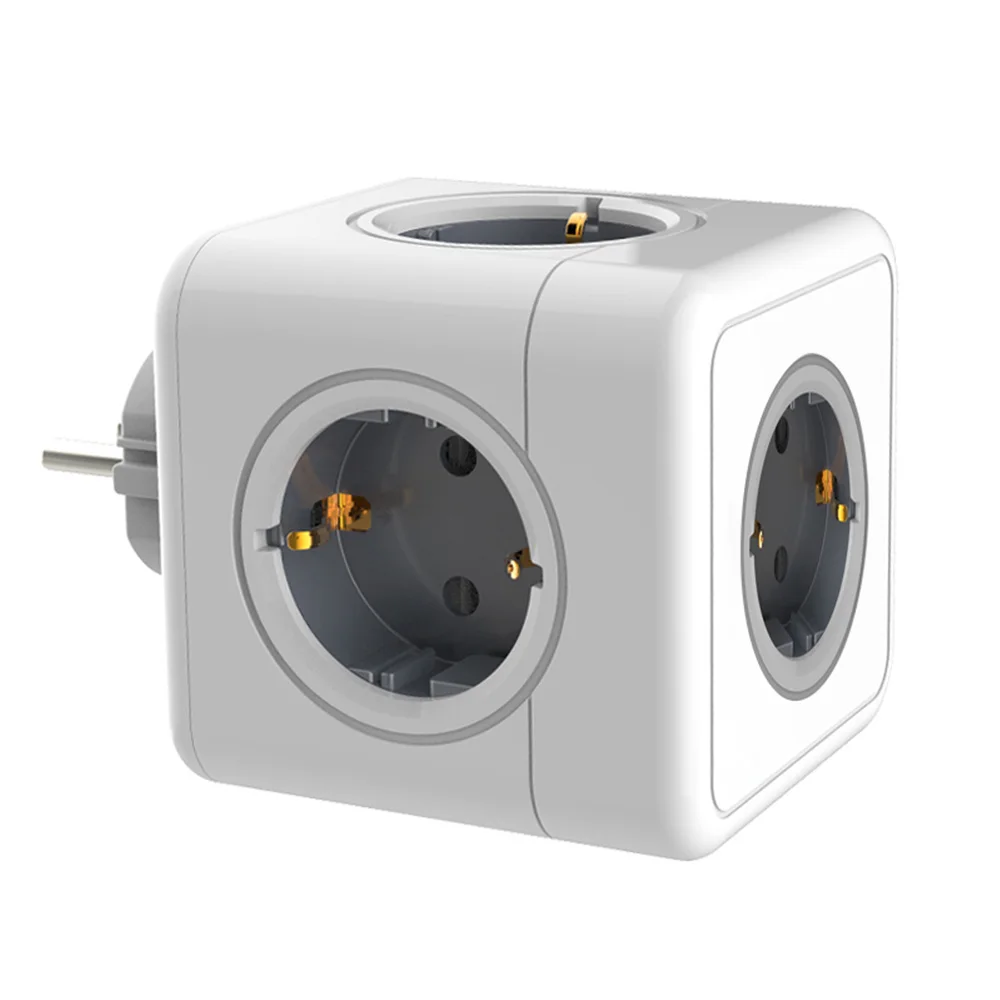 

Smart Home Socket EU Plug Socket 4 Outlets 2 USB Ports Adapter Power Strip Extension Adapter Multi Switched Sockets
