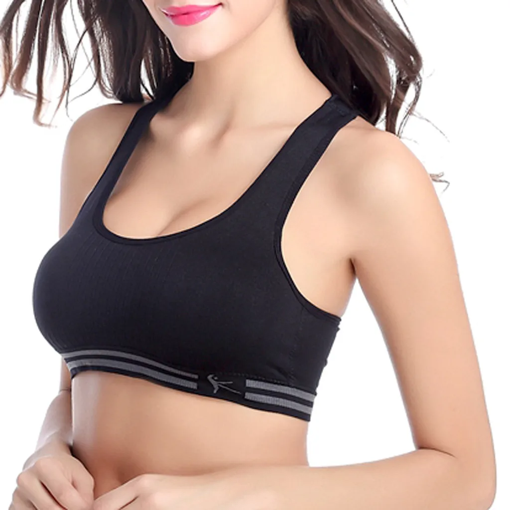 Горячие сексуальные женские для фитнеса бюстгальтер мягкий компрессионный
