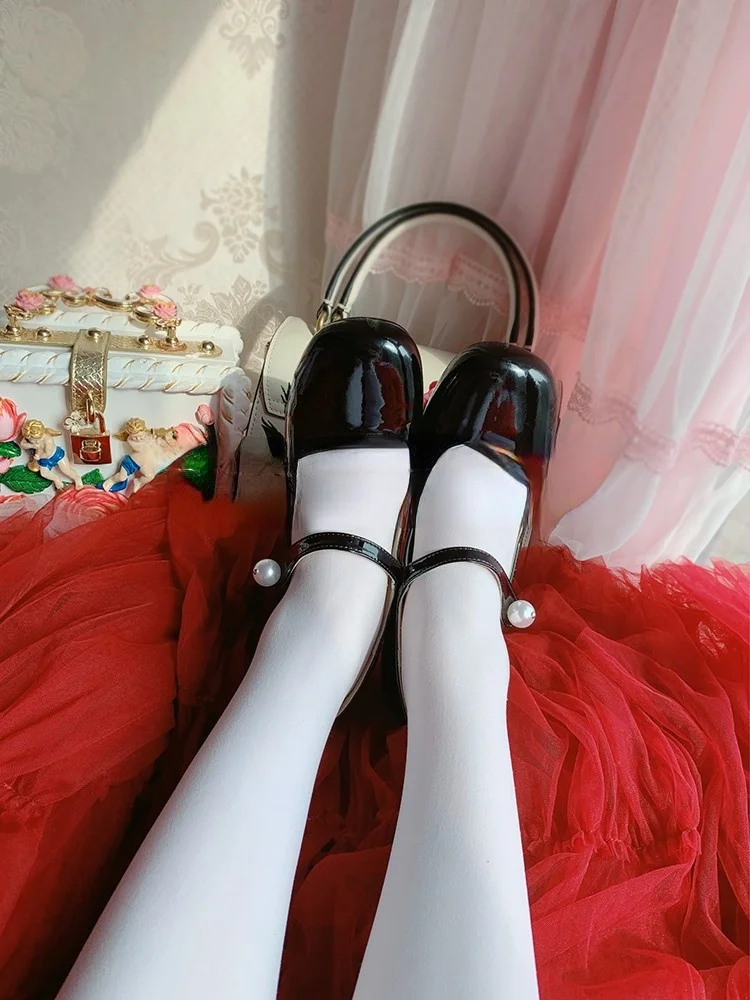 Fashion Women's Patent Leather High Heels Pumps Transparent Rose Flower Inside Heel Party Shoes Retro Square Toe L23 | Обувь