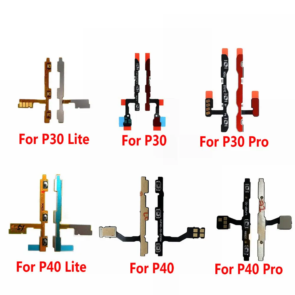 

Power ON OFF Mute Switch Control Key Volume Button Flex Cable For HuaWei P40 Lite P30 Pro Replacement Parts