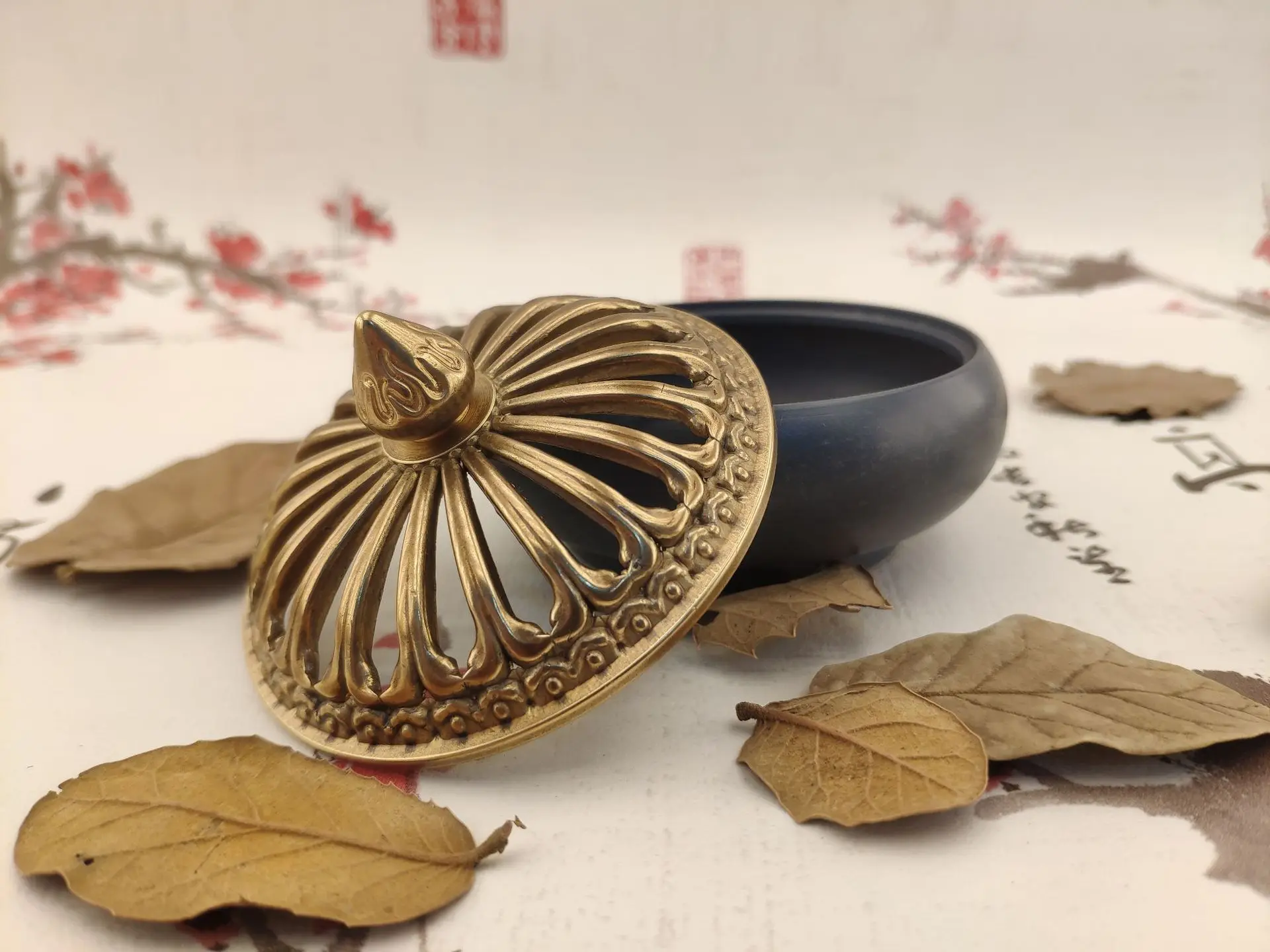 Латунный держатель для благовоний с фиксированными палочками, портативный горелка, кенсер креативный, декор для дома BE50IN.