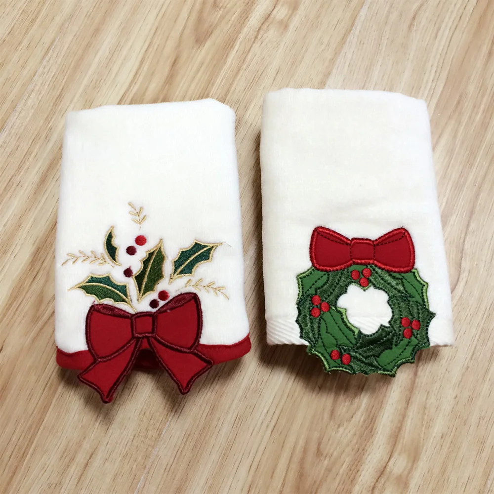 

1pc Face Towel Cute Exquisite Christmas Gift Household Supplies for Home Hotel