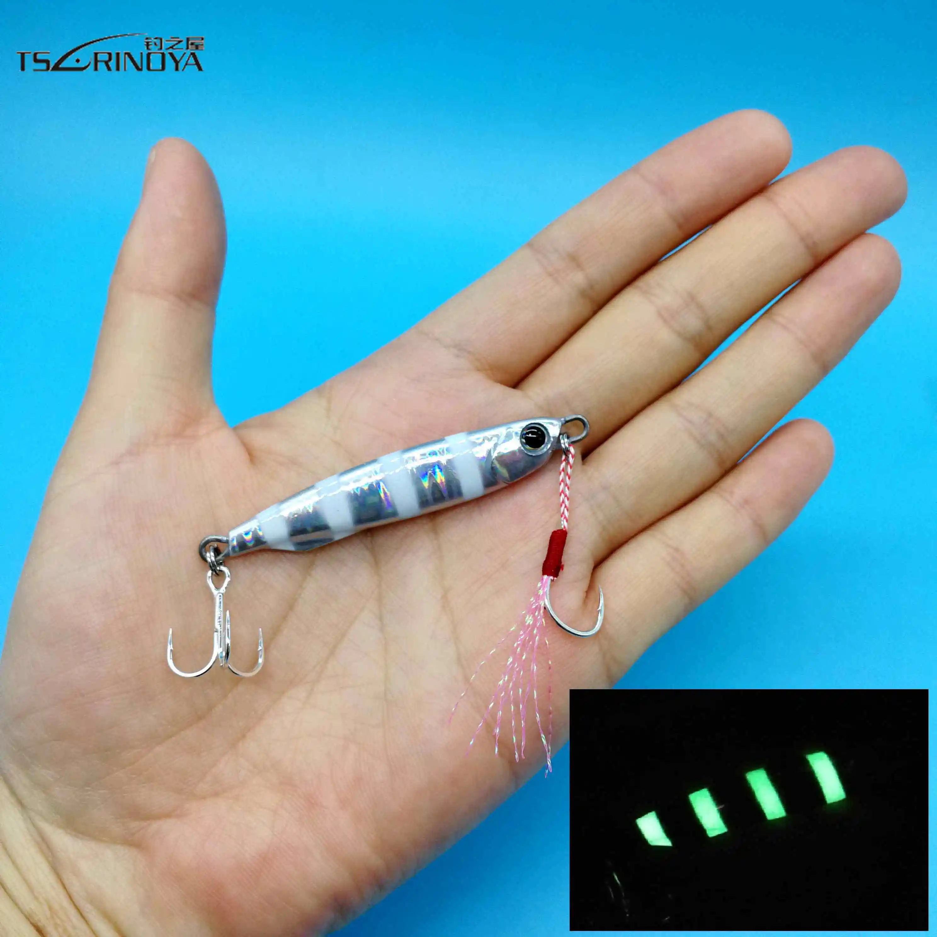 

TSURINOYA 8pcs Metal Jig Fishing Lure 20g 30g Long Casting Fishing Lure Inshore Sea Fishing Hard Bait Bass Jigging Tackle