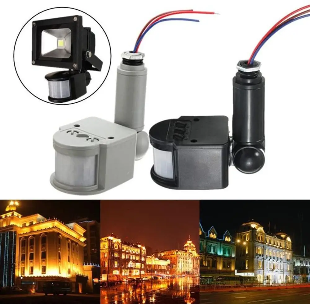 12 м инфракрасный датчик движения из PIR детектор настенный светодиодный