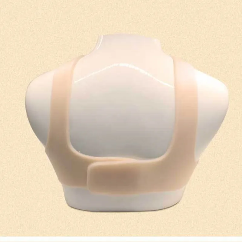 Кожа настоящая форма жилета без шеи Полная силиконовая груди Трансвестит Грудь