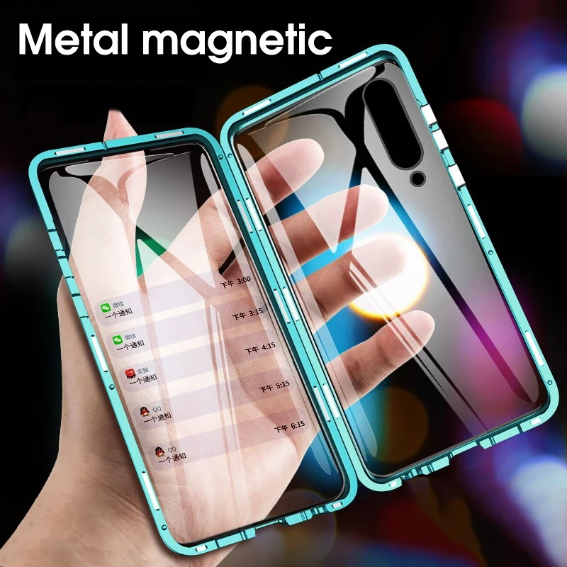 

Double Sided Tempered Glass Case On For Xiaomi Mi Note 10 lite Pro Case Metal Magnetic Case For xiaomi mi note10 mi 10 pro Cover