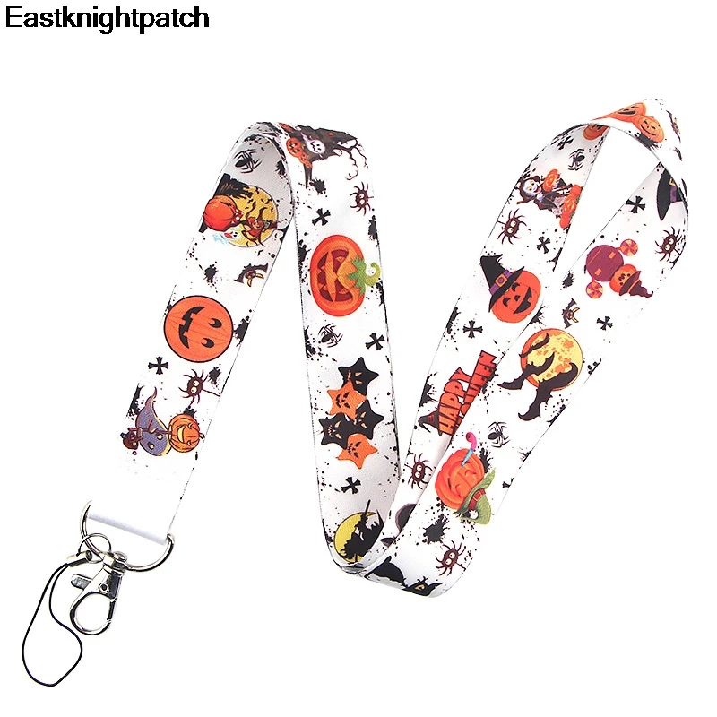 Хэллоуин шаблон Многофункциональный ремешок для мобильного телефона ключ в
