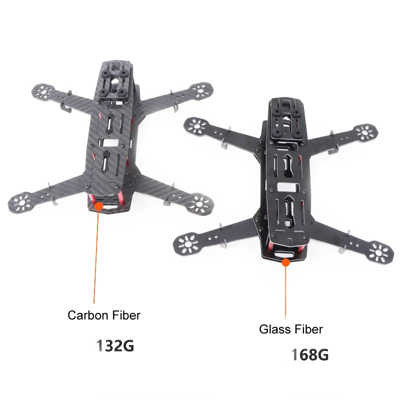 

1PCS High Efficiency QAV250 3K Pure Carbon Fiber/Glass Fiber Rack Frame Framework Chassis 37mm for FPV RC Drone Toys Parts