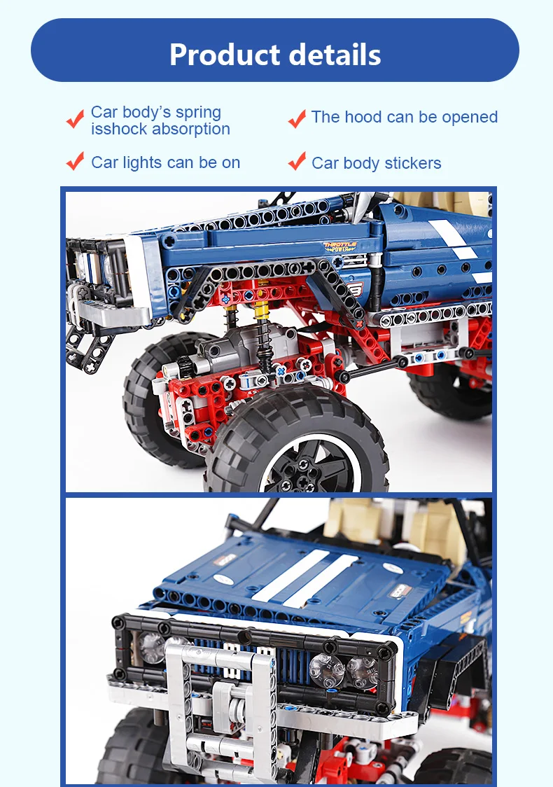 DHL 20011 Technic Motors 41999 4x4 Crawler Exclusive Edition of off-road vehicles Set Building blocks Bricks Boy Gifts