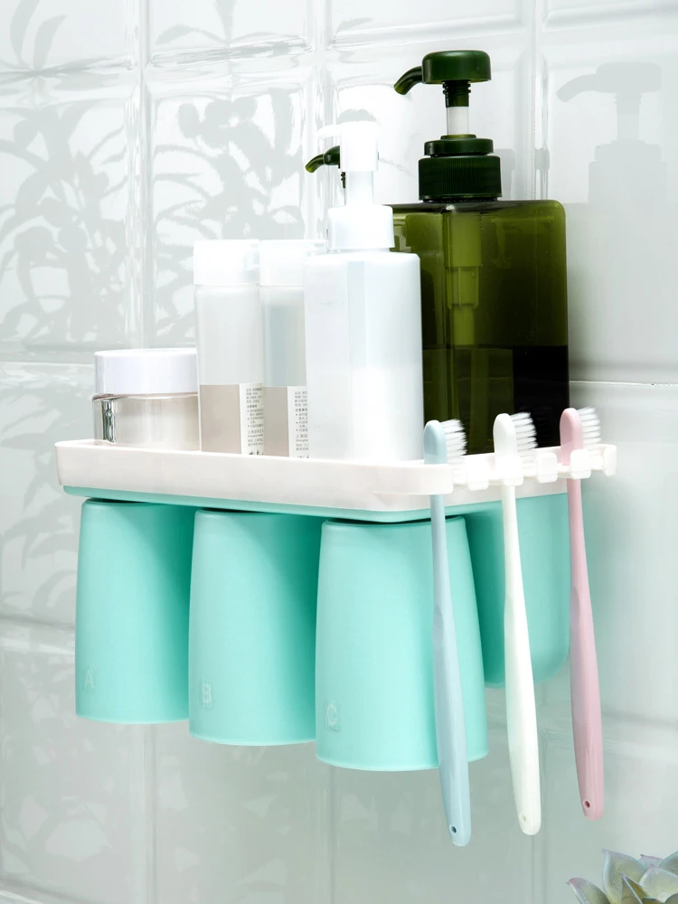 Bathroom Toothbrush Holder Multifunction High Capacity Place Toothpaste Accessories Convenient Dispenser | Дом и сад