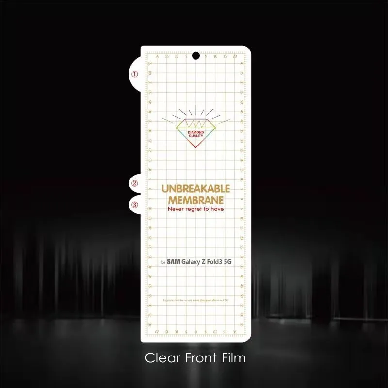 invisible front back hydrogel film for samsung galaxy z fold3 ultra light clear matte screen protector for galaxy z fold 3 2 free global shipping